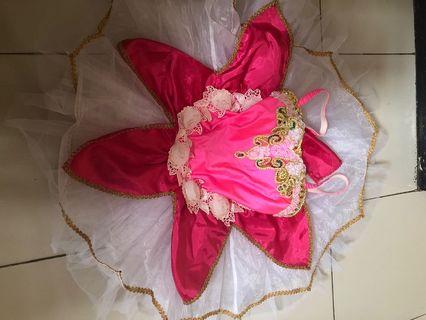 baju ballet pink flowers