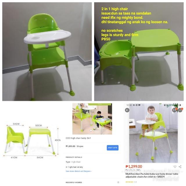 2 in 1 feeding chair