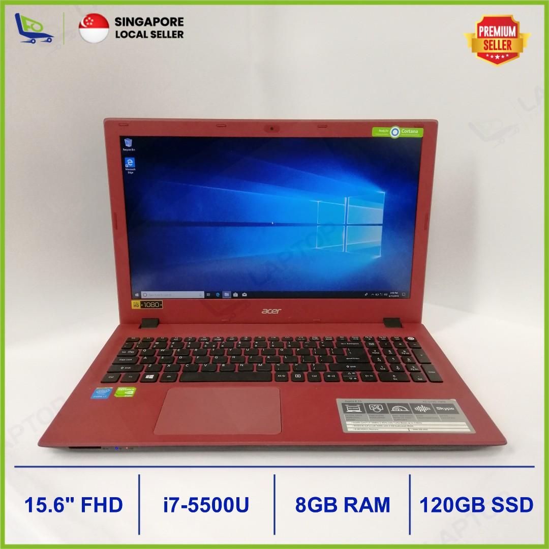Acer Aspire E5 573g I7 5 8gb 120gb Premium Preowned Electronics Computers Laptops On Carousell