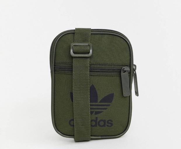 adidas originals flight bag in khaki
