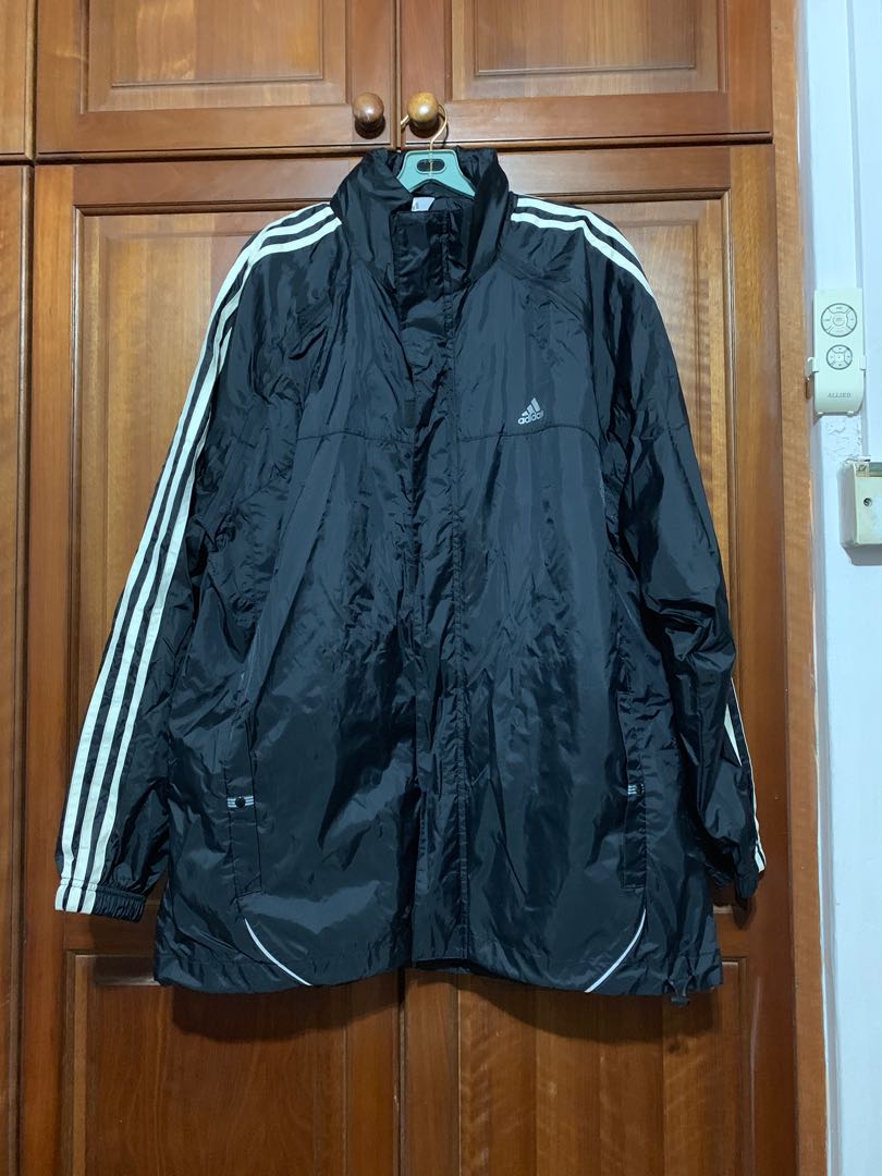 adidas long raincoat