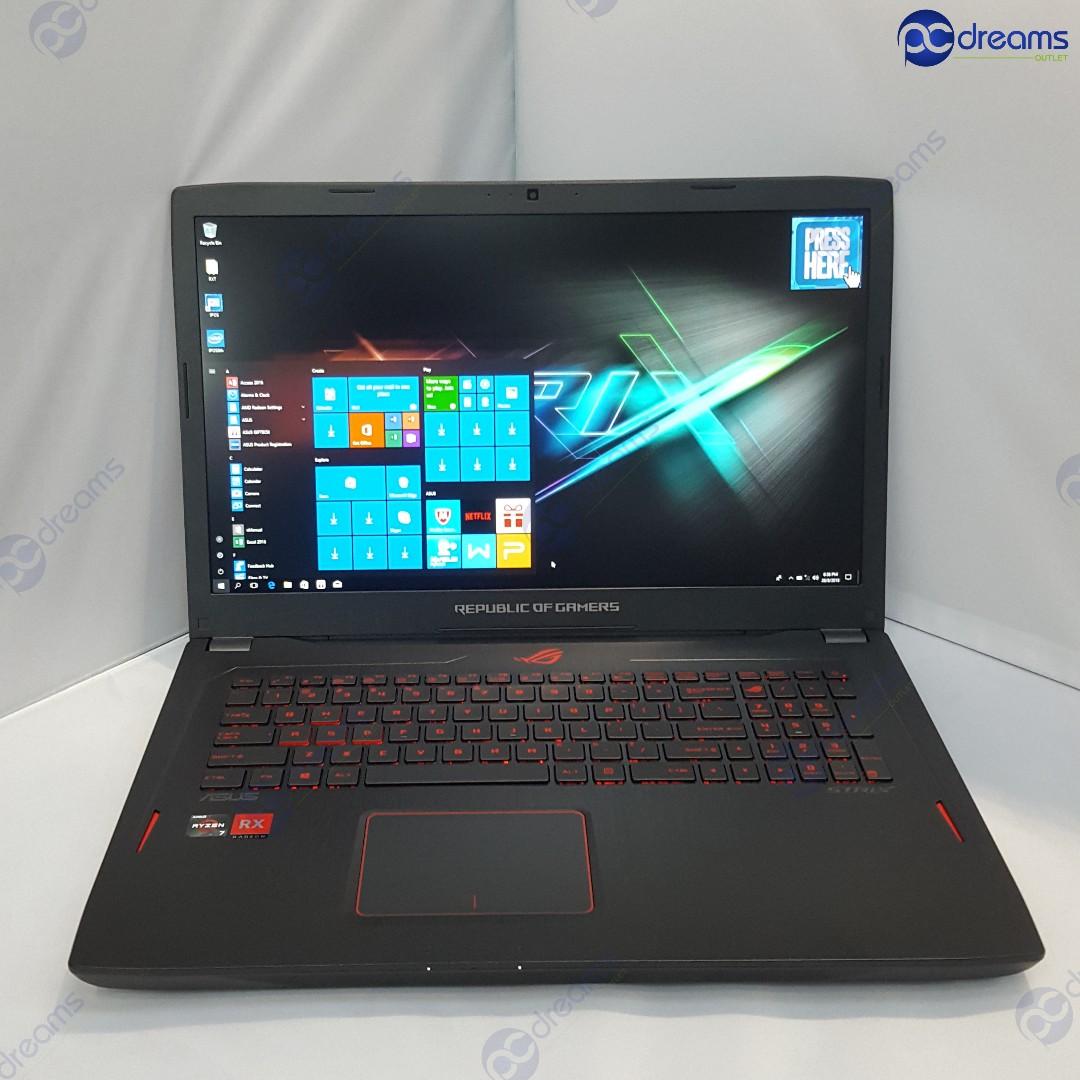 Asus Rog Strix Gl702zc Gc200t Premium Refreshed Pc Dreams Outlet Electronics Computers Laptops On Carousell