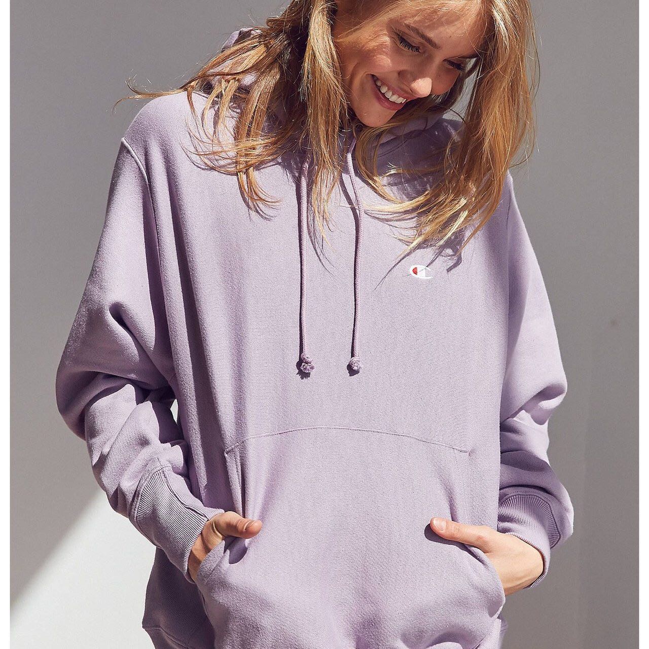 champion lilac hoodie