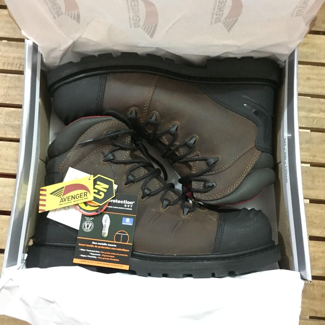 avenger steel toe work boots