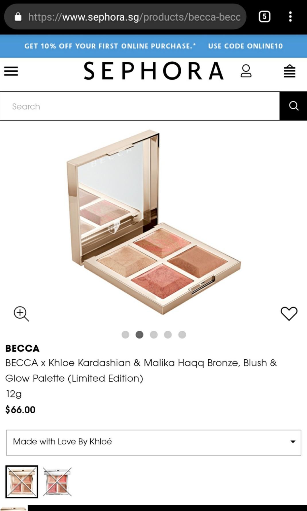 becca khloe and malika palette sephora