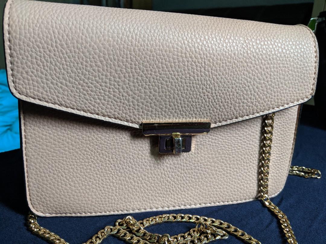 mango gold bag