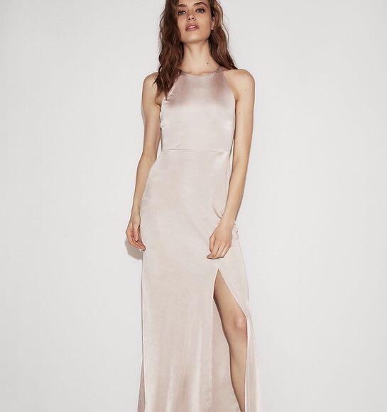 felda tie neck maxi dress