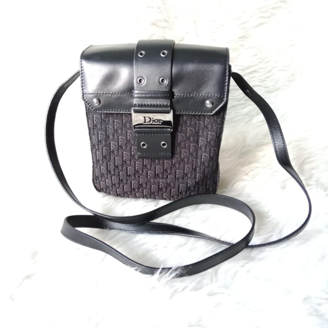 Christian Dior Square Dioraddict Oblique Canvas Flap Bag
