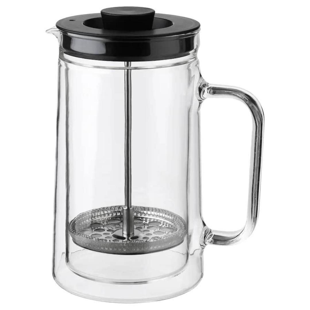 Egentlig French Press Coffee Maker Ikea Double Walled Clear Glass Home Appliances Kitchenware On Carousell