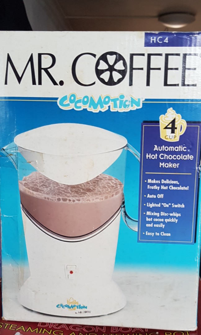 Nice Clean Mr. Coffee Cocomotion Hot Chocolate Hot Cocoa Maker 4 Cup HC4