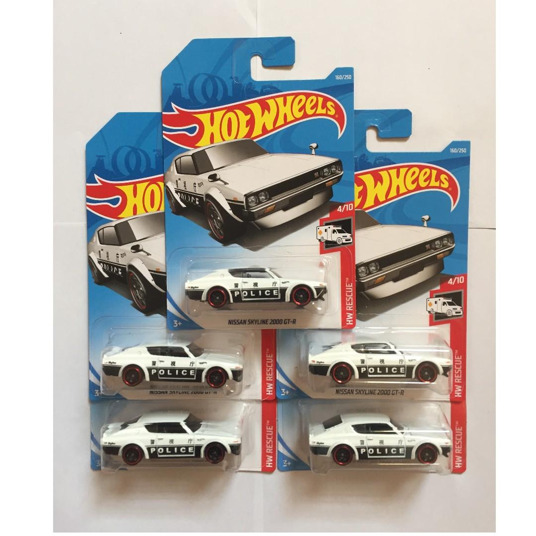 Hotwheels Nissan Skyline Kenmeri Police Livery Hobbies Toys