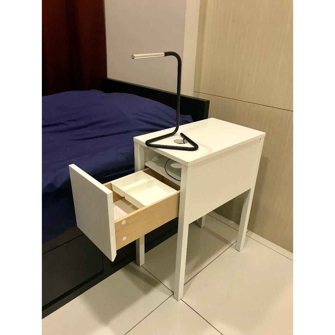 Ikea Nordli Bedside Table Home Furniture Furniture On Carousell