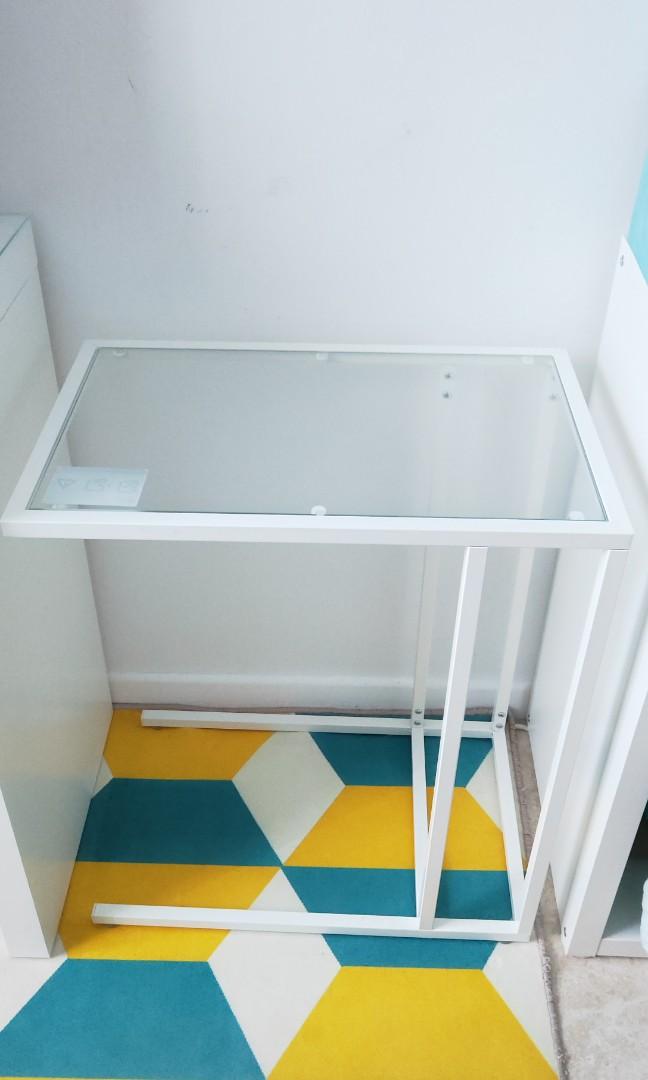 IKEA side Table glass, Furniture & Home Living, Furniture, Tables