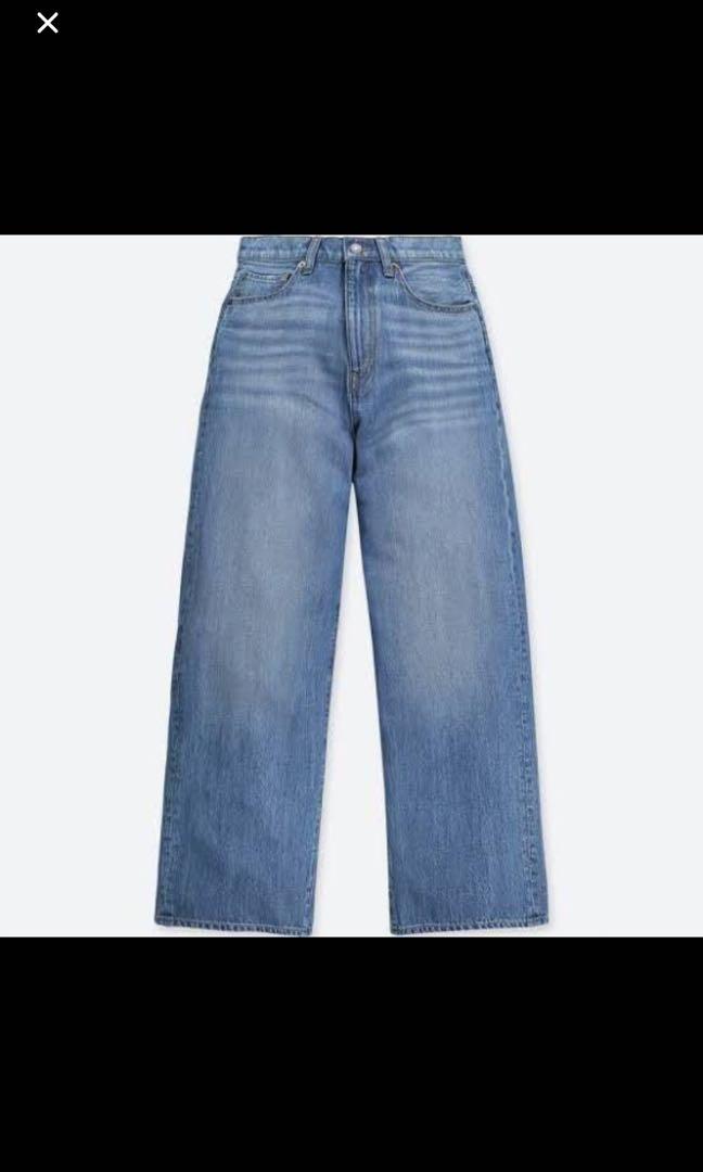Jeans Kulot Uniqlo, Fesyen Wanita 