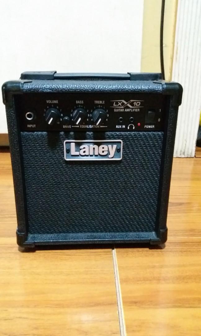 Laney Guitar Amplifier LX10 (Category: Musical Instruments) located in Pasig City. Submitted by ocmom (Listing ID 234856239, Image 1). Description: Brand new~ Bought it for my son for his guitar lessons but decided not to pursue anymore after a month. The Laney LX10 RD is a compact, simple-to-use practice amplifier delivering great Laney tone for electric guitar. British Design with a 5” driver and 5 watts RMS the LX10 RD is a mini tone monster. 
