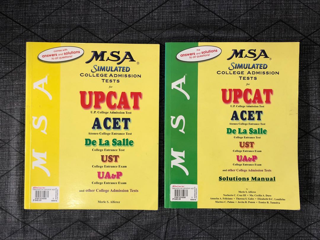 MSA College Entrance Exam Reviewer Hobbies Toys Books Magazines msa-college-entrance-exam-reviewer-hobbies-toys-books-magazines