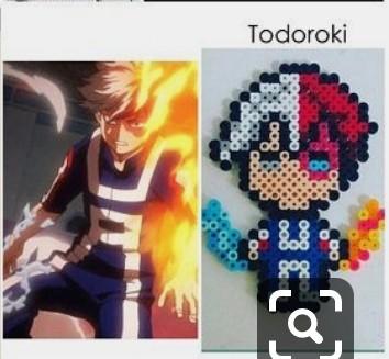My Hero Academia Perler Beads Keychain Ref Magnets Design Craft Handmade Goods Accessories On Carousell