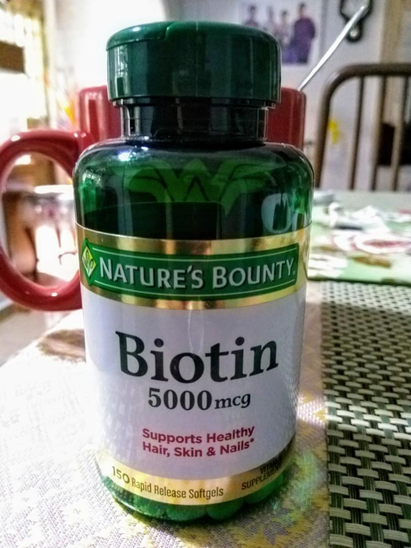 Nature S Bounty Biotin 5000mcg Supplements Hair Skin Nails