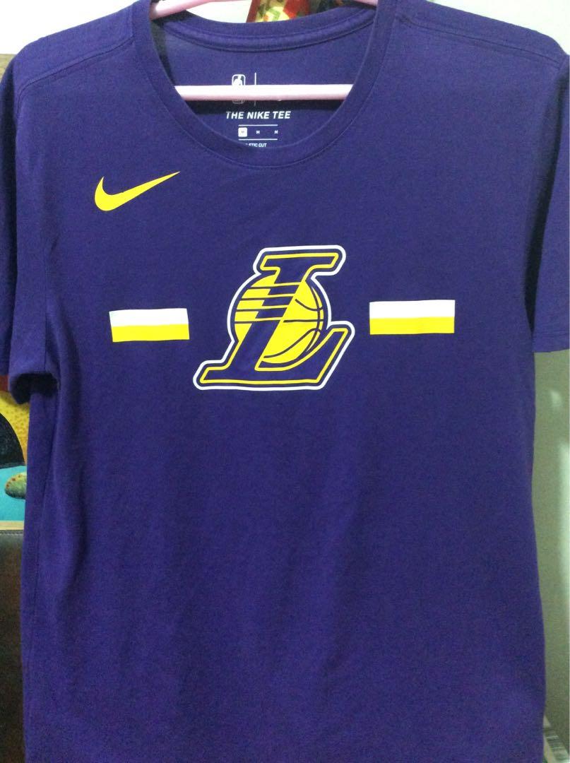 Nike Los Angeles Lakers Purple T Shirt Sports Athletic Sports Clothing On Carousell