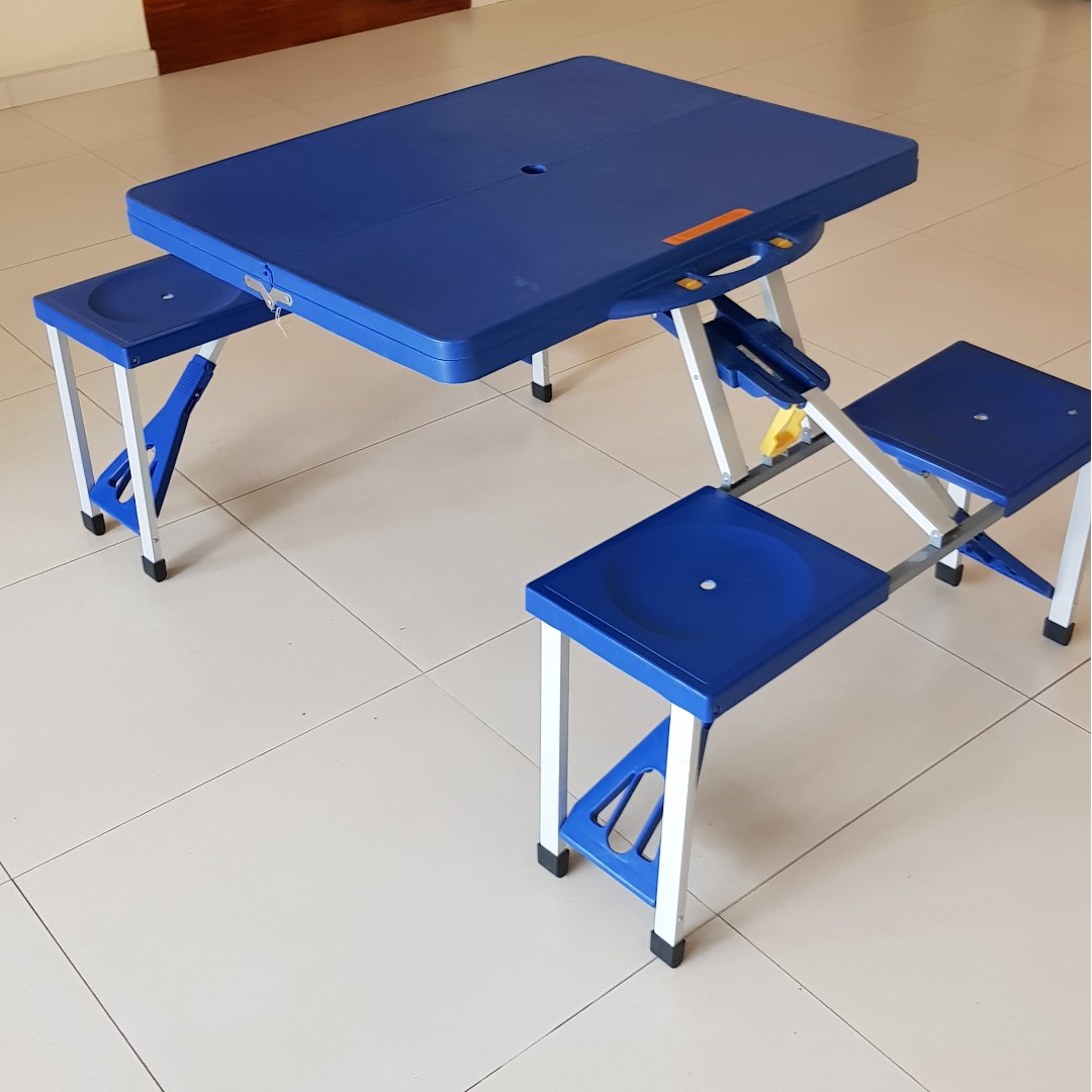 Plastic foldable picnic table, Babies & Kids, Baby Nursery & Kids
