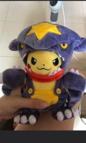 pikachu garchomp plush