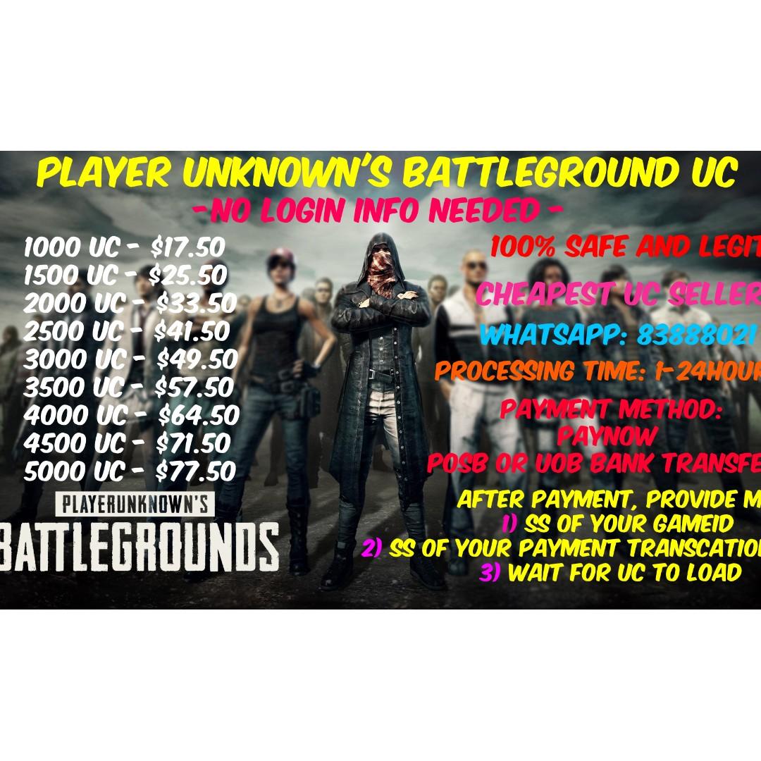 Pubg Cheap Uc No Login Information Required Everything Else On Carousell