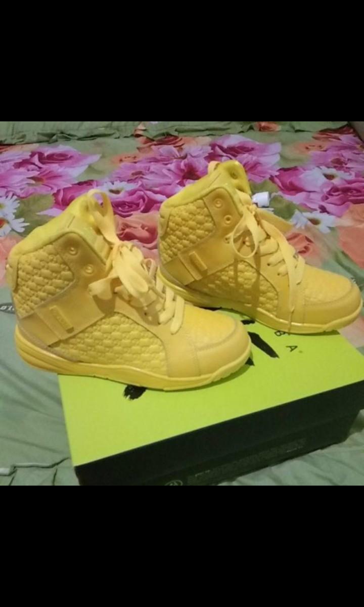 Sepatu Zumba Original Kuning Fesyen Wanita Sepatu Di Carousell