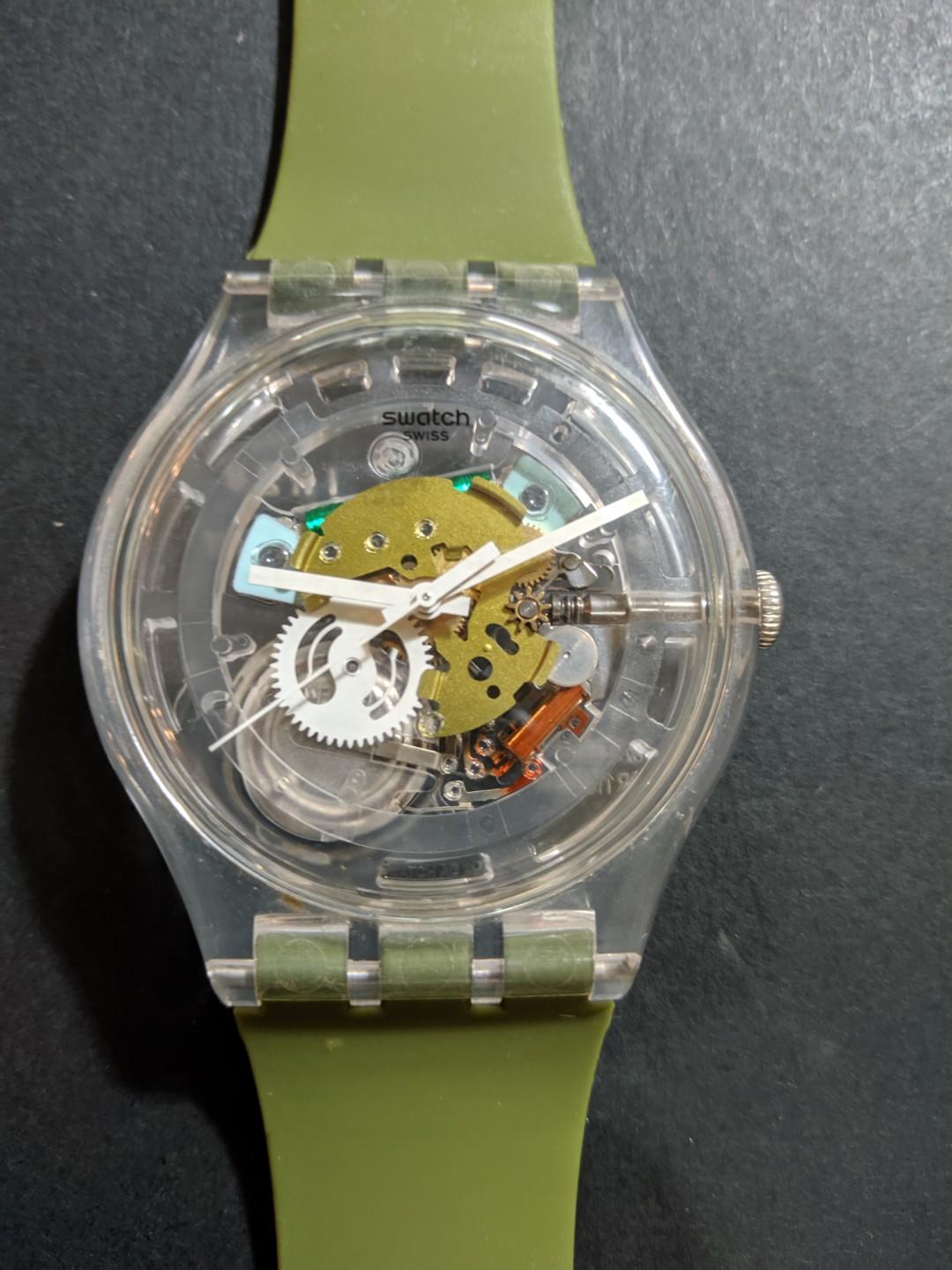 Swatch discount transparent watch