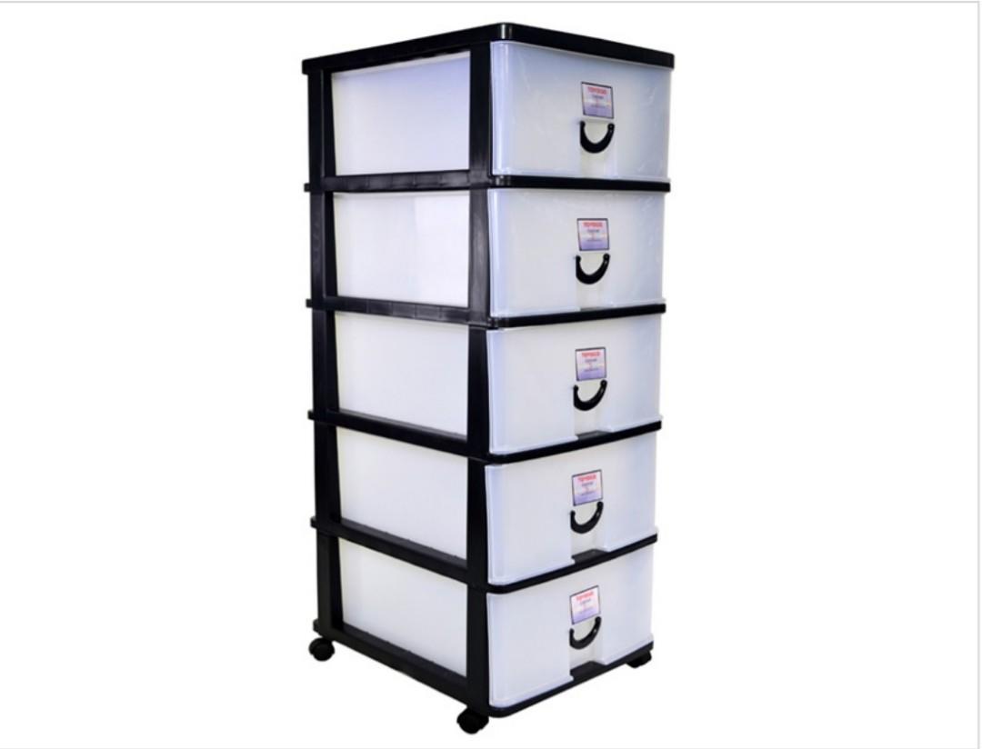 Toyogo 5 Tiers Storage Cabinet Drawer With Wheels Furniture Shelves Drawers On Carousell