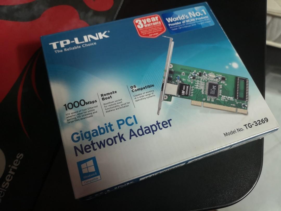 TP Link Gigabit PCI Network Adapter, Computers & Tech, Parts ...
