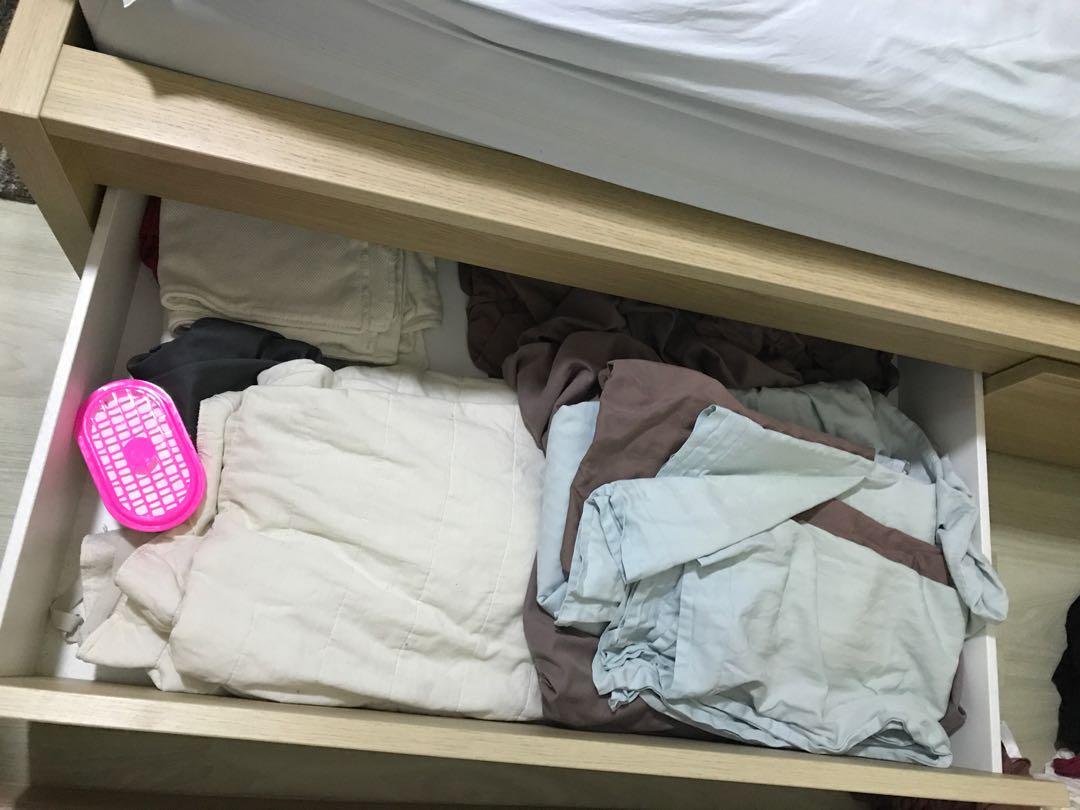 Under Bed Drawers X4 For Malm Bed Furniture Shelves Drawers