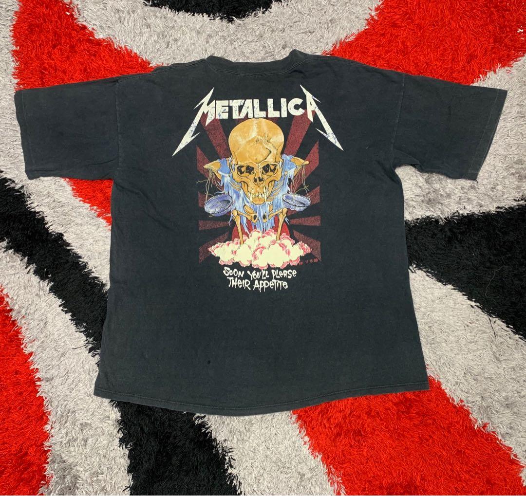 Vintage 1989 Metallica Doris Pushead Tee T - Shirt 80s, Men's Fashion ...