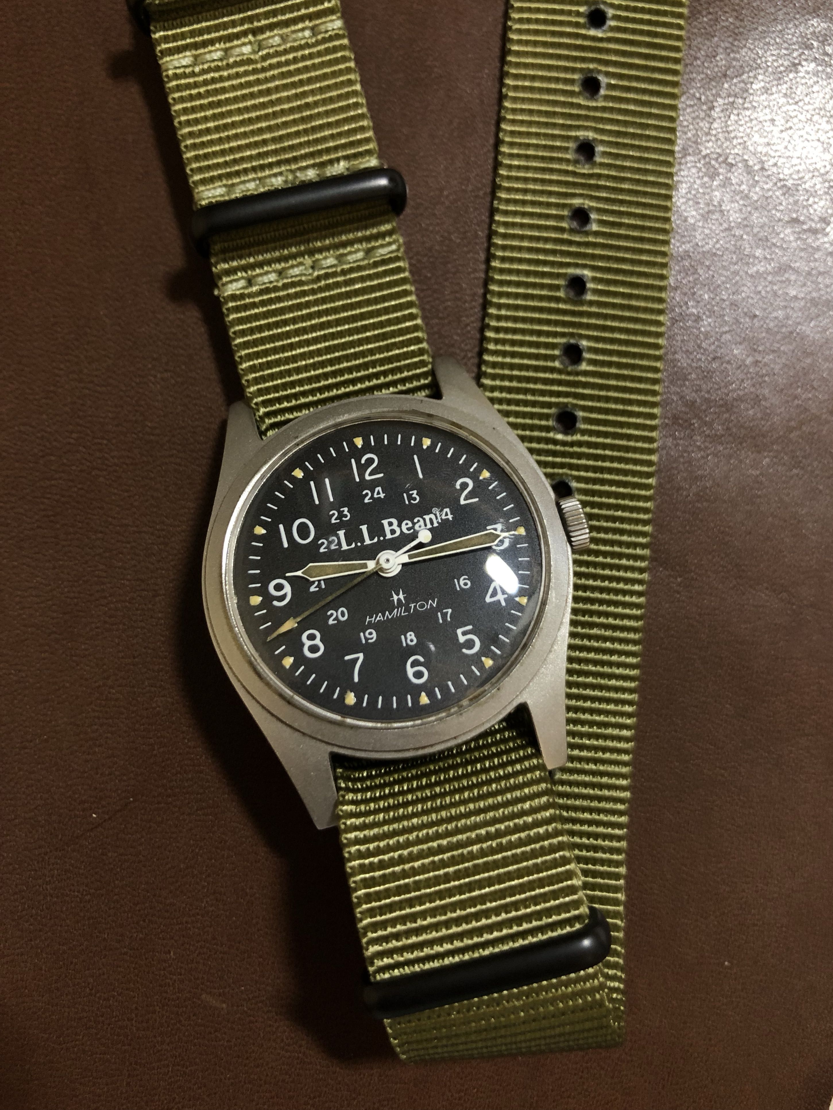 HAMILTON × L.L.Bean Field Watch 手巻き腕時計 販売直販 - www