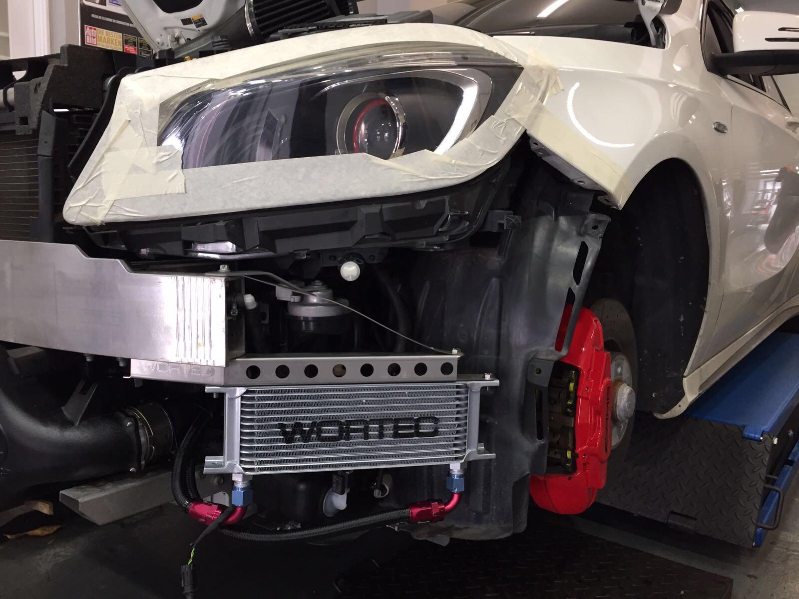 Wortec UK DSG Gearbox oil cooler for Mercedes W176 C117, Car