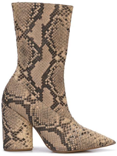 Yeezy snake shop print boots