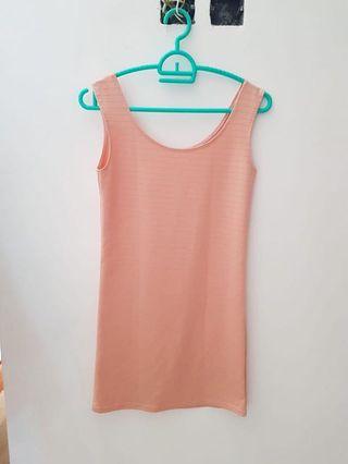 Peach mini dress