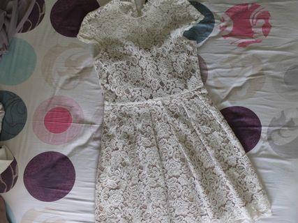 Dress Brokat Broken White