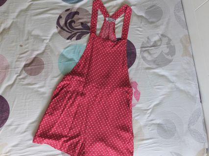 Red Polkadot Overall