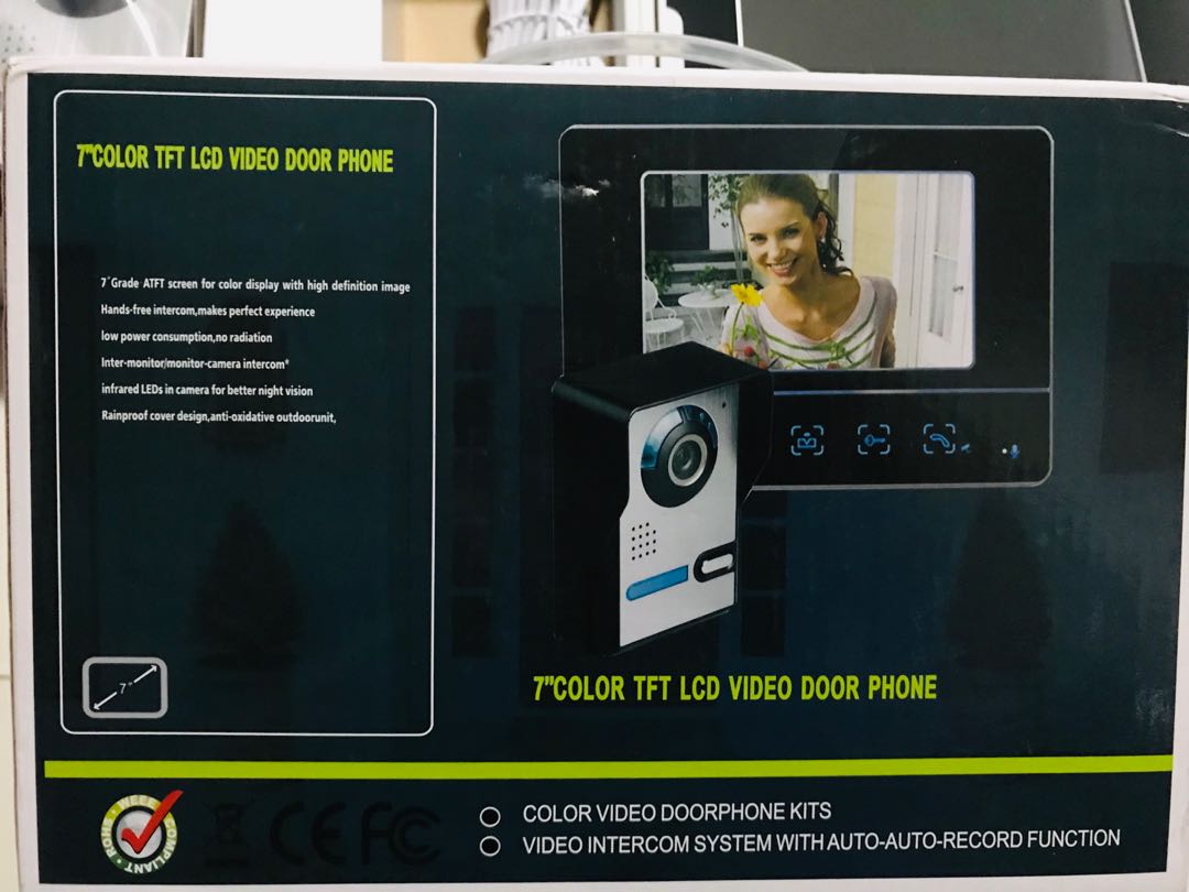 7 color tft clearance video door phone