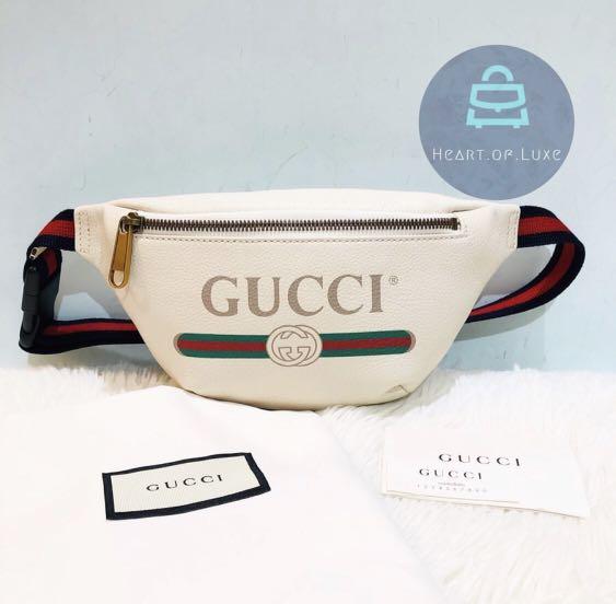 white gucci fanny pack
