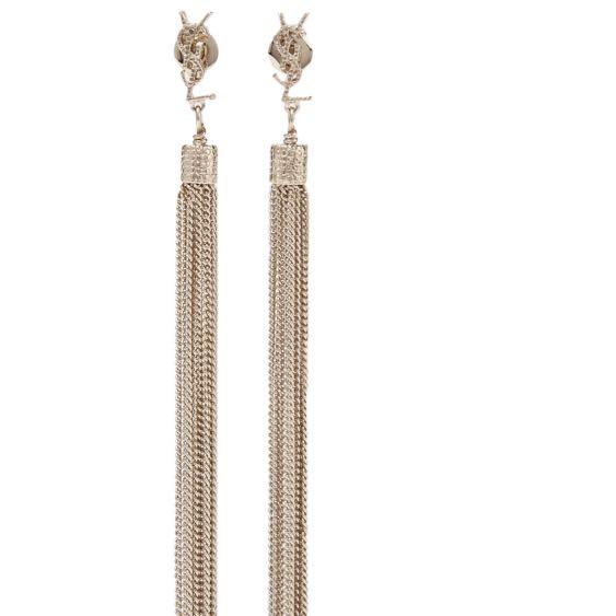 YSL Saint Laurent Tassel gold Earrings