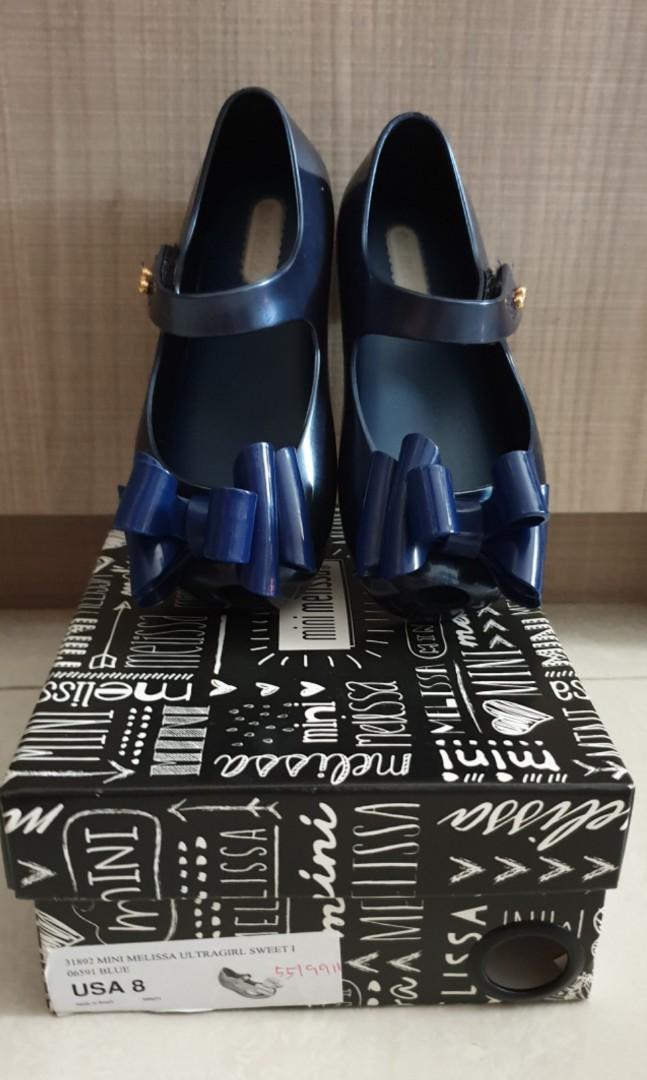 Authentic Mini Melissa Shoes in Navy US 