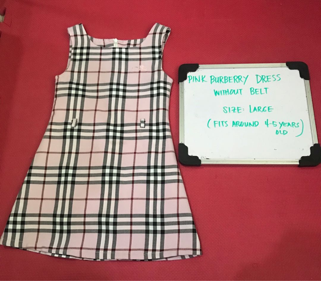 burberry pink dress