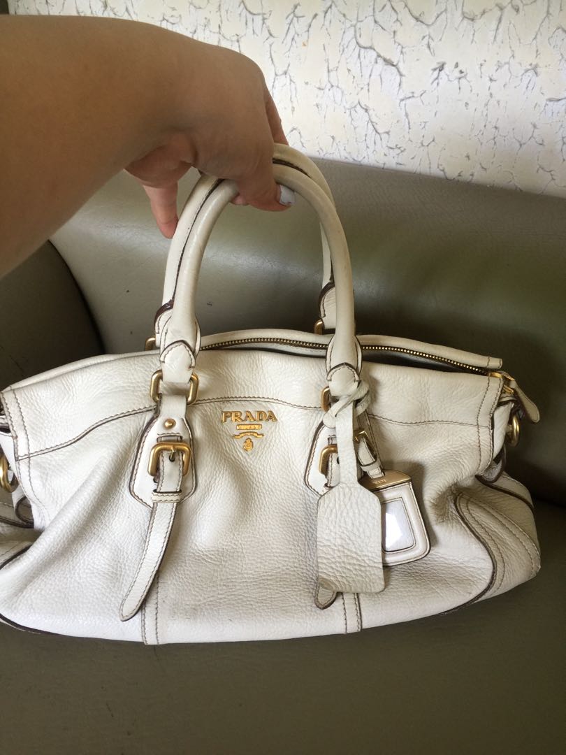prada deerskin tote