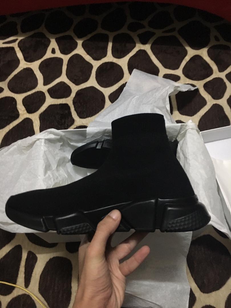 Balenciaga Speed Trainer All Black Men s Fashion Footwear