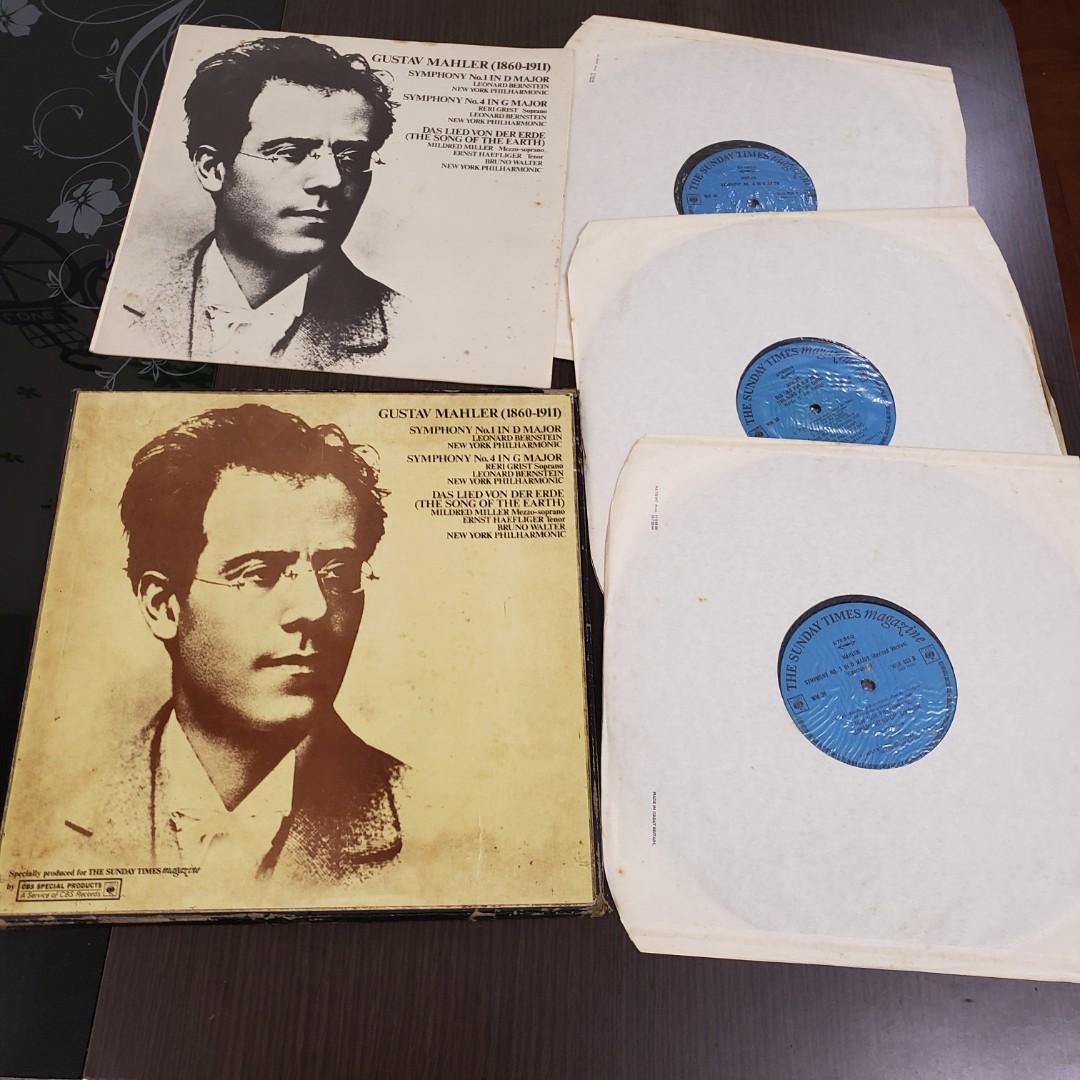 Gustav Mahler, New York Philharmonic, Leonard Bernstein, Bruno Walter – Gustav Mahler 1860 - 1911 （分類：音樂與媒體 - 黑膠碟）位於 Hong Kong。 由 goodkck 提交（商品編號 235037740，圖片 3）。簡介： 3 pcs of Box SET 實物拍攝，封套品相如圖，約碟90%新，保存良好！ ▶️付款方法： 銀行轉帳|轉數快|Payme|支付寶| 溫馨提示：可保留唱片 2 至3天 ▶️運送方式🚛： 1️⃣ 郵寄掛號📮（郵費預先給賣方） 2️⃣ 順豐到付📦（直接俾運費給快遞公司） 3️⃣ 面交地區只限港鐵（屯門站）交收😊🙏 回到網店：https://carousell.app.link/nJXbn8LGzqb。