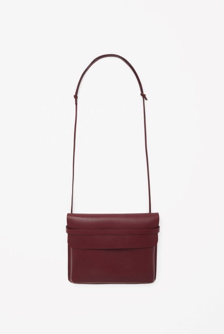 cos leather shoulder bag