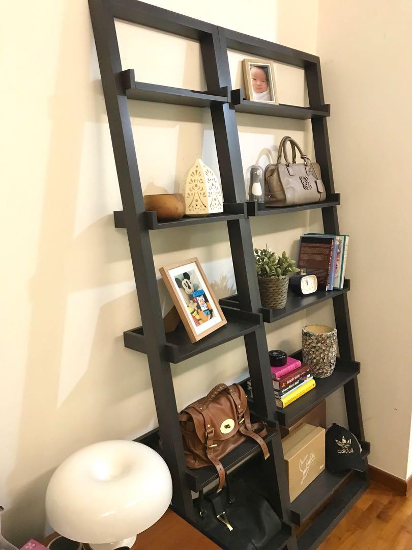 Crate and Barrel Ladder/ Leaning Shelf/ Rack, Furniture & Home Living