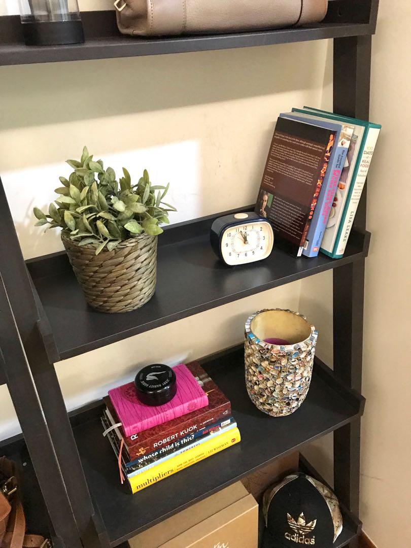 Crate and Barrel Ladder/ Leaning Shelf/ Rack, Furniture & Home Living