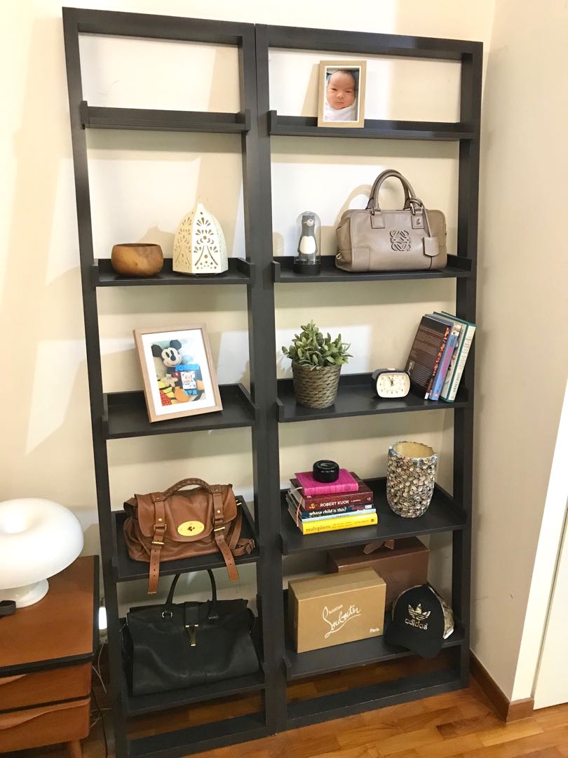 Crate and Barrel Ladder/ Leaning Shelf/ Rack, Furniture & Home Living